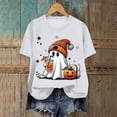 thumbnail image 2 of Akiihool Fall Shirts Fall T-Shirt for Women Halloween Pumpkin Shirts Thanksgiving Family Funny Graphic Tee Casual Cute Autumn Tops White,XXXL, 2 of 4
