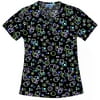 Simply Basic Rings and Boxes V-Neck Scrub Top
