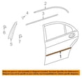 thumbnail image 3 of For S-CLASS 07-13 Rear Door Molding Beltline Weatherstrip Right Passenger Side, 3 of 5