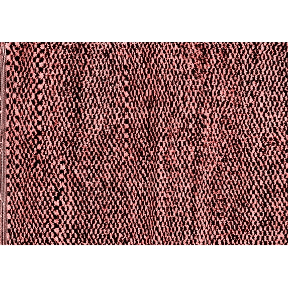 Ahgly Company Indoor Rectangle Abstract Red Modern Area Rugs, 7' x 9'