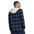 thumbnail image 2 of Men's Hurley Hooded Button-Up Flannel Shirt Color: Black Size: M, 2 of 4