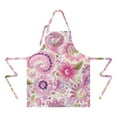 thumbnail image 2 of Pioneer Flower Floral Print Pattern Apron-Garden Aprons for Women with Pockets-Cotton Linen Waterproof Kitchen Cooking Gardening Aprons Adjustable for Kitchen,Cooking,BBQ and Salon 33x27 Inch, 2 of 7