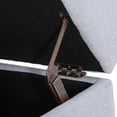 thumbnail image 5 of GDF Studio Carolina Fabric Storage Ottoman, Light Grey, 5 of 9
