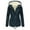 Navy, variant on Vedolay Women Coat Button Open Front Cardigan Soft Cable Blazer Jacket Outwear Pink,4XL