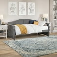 thumbnail image 1 of AFI Acadia Mid-Century Solid Wood Twin Daybed with Back Board in Gray, 1 of 12