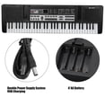 thumbnail image 4 of Piano Con Teclado de Órgano Electónónico Portátil de 61 Teclas Con Adaptador de Corriente para Micrófono, Teclado de piano multifuncio para Principiantes, Niño y Niña,, 4 of 7