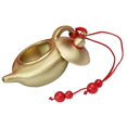 thumbnail image 2 of Teapot Decor with Lanyard Made of Brass for Home Furnishings and Collections 3.5 x 2.5 inches, 2 of 4