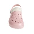 thumbnail image 5 of FOAMWALK Women's Comfortable Furry Solid and Bubble Heel Platform Clogs with Faux Fur Lining - Fur Lined Clogs for Women, Blush, 6, 5 of 8