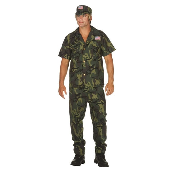 RG Costumes 85462 Plus Size Camouflage Costume - Camo