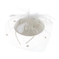 thumbnail image 2 of Sombrero del fascinador de mujeres Jinwen Fiesta de Té Beige, 2 of 8