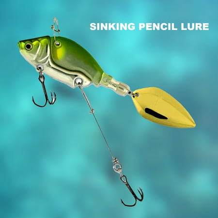 Walbest 1pc 1.73 VIB Fishing Hard Bait with Treble Hook Sinking Powerful Hook Vibration Lipless Crankbaits Artificial Lure for Outdoor Fishing