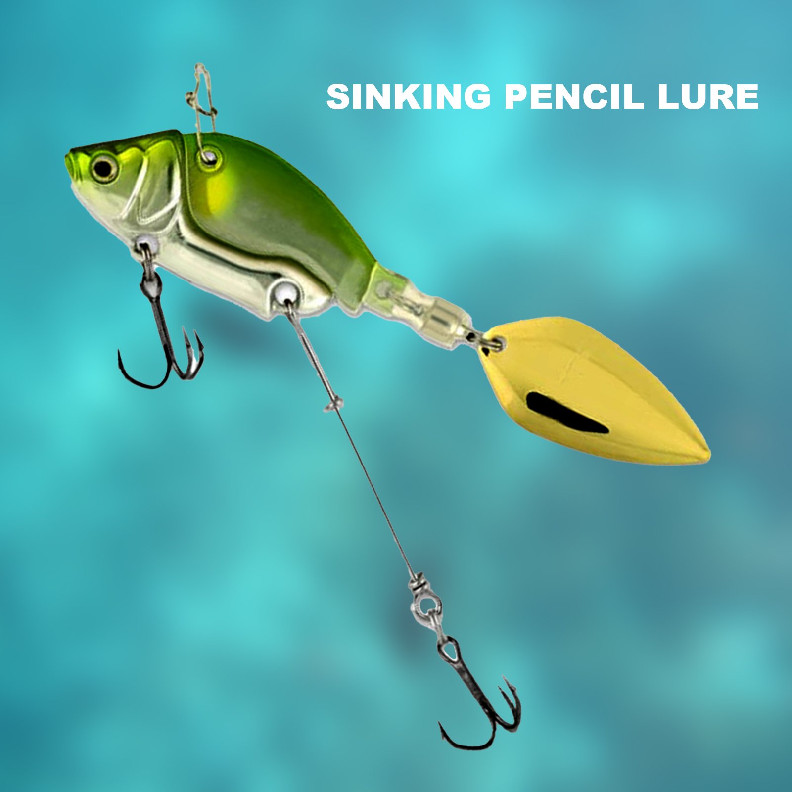 Walbest 1pc 1.73 VIB Fishing Hard Bait with Treble Hook Sinking Powerful Hook Vibration Lipless Crankbaits Artificial Lure for Outdoor Fishing