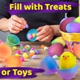thumbnail image 4 of Stargo 3.2” Large Colorful Ombre Easter Eggs Empty 32 Pack- with hinges, Bright Pastel Colored, Plastic Easter Eggs Fillable, Eggs for Easter Egg Hunts, Ombre Pastel Colors Party Favor, Surprise Eggs, 4 of 6