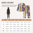 thumbnail image 4 of Yiaed funny dogs Print Pajamas Women's Long Sleeve Sleepwear Soft Button Down Loungewear Pjs Lounge Set Nightwear Womens Pajama Pants-X-Large, 4 of 7