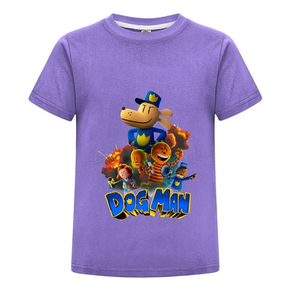 Dog Man & Friends 3D Animated Style Kids Boys Girls T-Shirt – Colorful Comic Tee Top for Everyday Fun