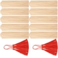 thumbnail image 6 of WORGEOUS 20 Sets  of Wooden Bookmarks Blank Page Markers Diy Hanging Tags Carving Bookmarks, 6 of 8