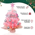 thumbnail image 3 of Árbol de Navidad Noiclub Mini de 60 cm con 50 luces LED y adornos, 3 of 6