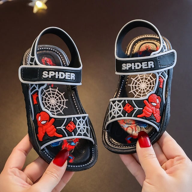 Sandalias de Disney para niños, novedad de verano, sandalias de fondo suave para niños, zapatos de bebé de dibujos animados para niños, zapatillas de playa, zapatos de 33 plantillas de 20,5 cm Gao Jinjia LED