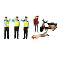 thumbnail image 1 of figatia Diorama Resin 1/64 Traffic Accident Scene Model For Photo Props DIY Projects, 1 of 9