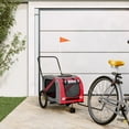 thumbnail image 4 of vidaXL Pet Bike Trailer Dog Cargo Bicycle Stroller Oxford Fabric and Iron, 4 of 36