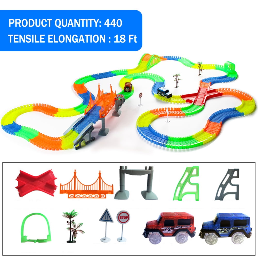 magic glow track cars