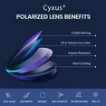 thumbnail image 3 of Cyxus TR90 Cycling Outdoor Fishing Polarized Sunglasses Anti UV Glare Eyewear  Women Men 1011B01, 3 of 9