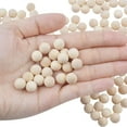 thumbnail image 6 of Natural Wooden Balls,200PCS Unfinished Round Wood Mini Wood Craft Balls for DIY Jewelry Making Art Design - 12mm Diameter, 6 of 7