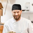 thumbnail image 4 of unbranded 8Ud Chef Hat Negro Para Uso En Restaurante Cocina Y Barbacoa Profesional Y Seguro, 4 of 8