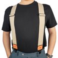 thumbnail image 5 of MELOTOUGH Men Suspenders With 2 inch Elastic Fully Adjustable X Shape Industrial Strength Heavy Duty Suspenders For Men  Khaki, 5 of 7