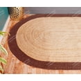 thumbnail image 4 of Chouhan Rugs Natural Jute Brown Bordered Rug Bohemian Rug Decor Rug Handwoven Rug Custom Rug Decorative Rug, 4 of 6
