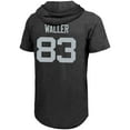 thumbnail image 3 of Men's Majestic Threads Darren Waller Black Las Vegas Raiders Player Name & Number Tri-Blend Hoodie T-Shirt, 3 of 3