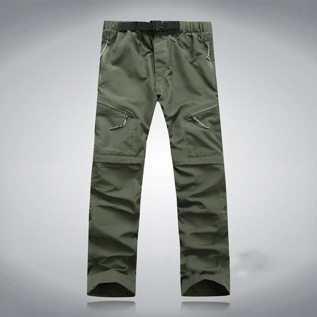 DPTALR Pantalons Détachables Minces pour l'Extérieur à Séchage Rapide pour Hommes