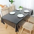 thumbnail image 4 of LAICAIW Clear Plastic Tablecloth 54 x 144 Inch, 100% Waterproof Oil-Proof Vinyl PVC Table Protector for Indoor and Outdoor Use, Clear, Rectangle, Wipeable, PVC, Tablecloth, 4 of 7