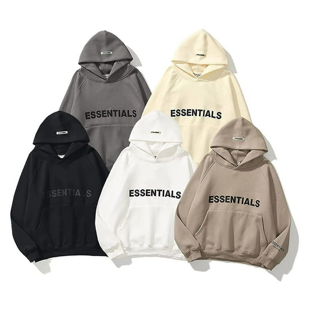 Essentials Gray Cotton Hoodie Essentials