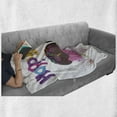 thumbnail image 6 of Birthday Soft Flannel Fleece Blanket, 3D Illustration of Chocolate Covered Cupcakes with Greetings Attached Celebration, Cozy Plush for Indoor and Outdoor Use, 60" x 80", Multicolor, by Ambesonne, 6 of 6