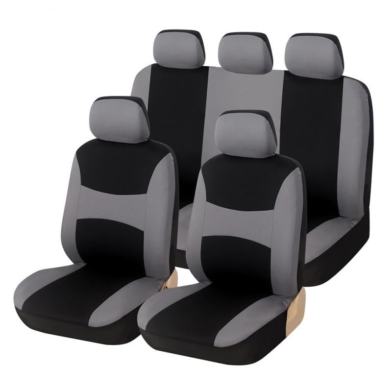 Color : Coffee color Lin Universal Car Seat Cover Coussins avant arrière 5 places for Audi Ensemble complet Jeep Mercedes-Benz Ford et 98% Autres types de 5 sièges Voitures 