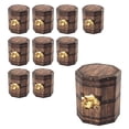 thumbnail image 2 of Xuniizn Paper packaging boxes10 Pack Halloween Wood Grain Gold Coin Treasure Gift Box Folding Bucket Box, 2 of 7
