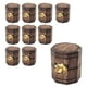 thumbnail image 2 of Paquete de 10 Cajas de Regalo de Halloween | Cubo Plegable con Forma de Moneda Dorada con Veta de Madera | Bolsas Resistentes de Papel para Recuerdos de Fiesta | Porta Bocadillos | Bolsas para Dulces, 2 of 6