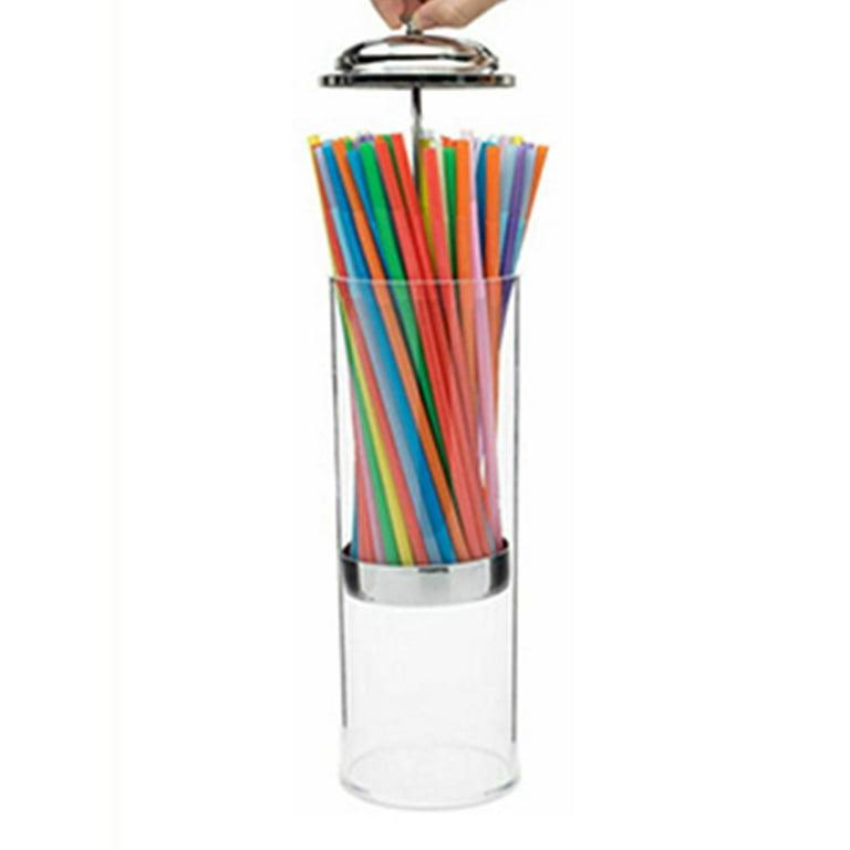 Choice Acrylic Stirrer Straw Dispenser for 5 Stirrer Straws