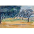 thumbnail image 2 of Cezanne, Paul 24x17 Gold Ornate Wood Framed with Double Matting Museum Art Print Titled - The Allee at Marines, 2 of 4