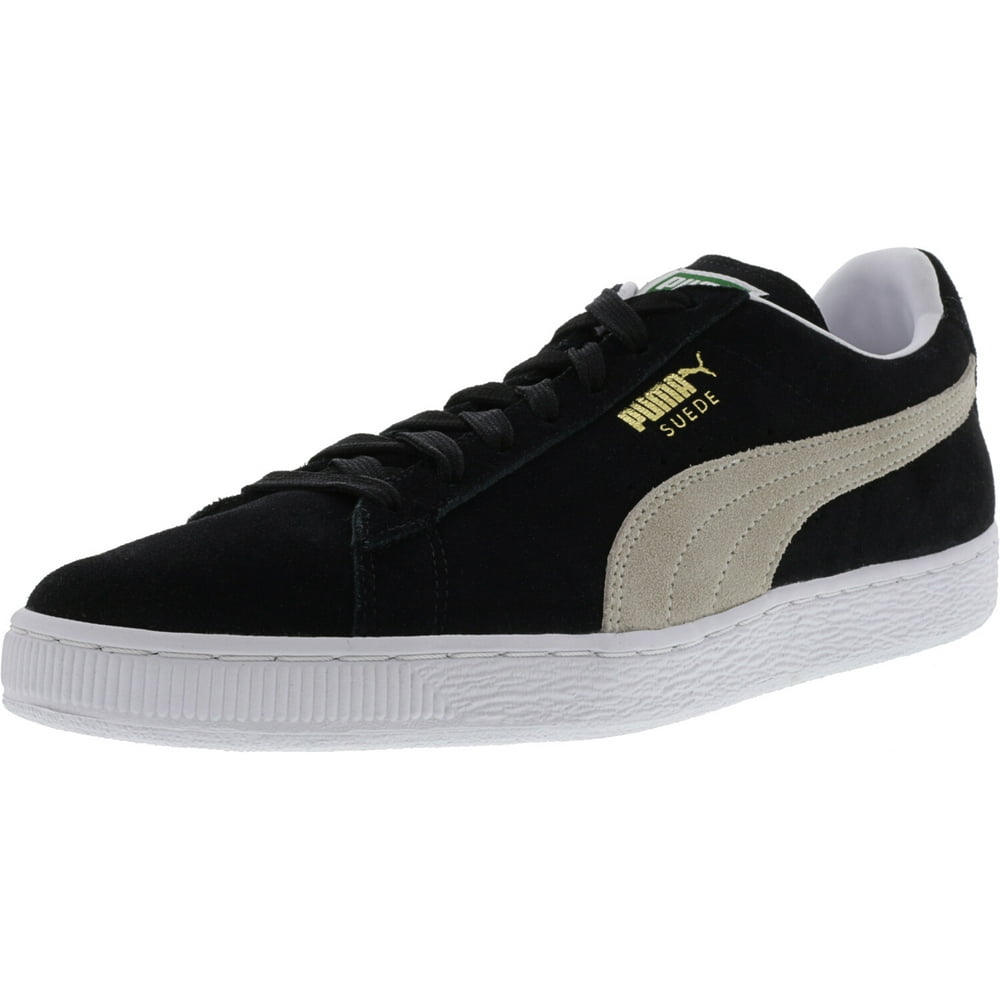 PUMA Puma Men's Suede Classic + Black / White AnkleHigh Fashion Sneaker 5M