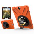 thumbnail image 3 of XYX Case for Samsung Galaxy Tab S2 9.7 inch SM-T810/SM-T815 with 360 Degree Rotating, Hand Strap, Shoulder Strap, Orange, 3 of 7