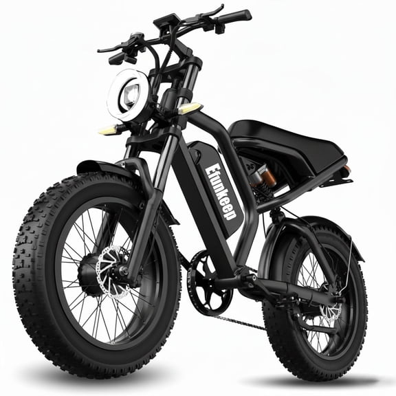 750W Dual Motor Electric Bike, 48V/15.6Ah Removable Li-Ion Battery, 20" 4.0 Fat Tire Electric Mountain Bicycle,32MPH Ebike for Adults UL2849