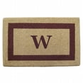 thumbnail image 1 of Nedia Home O2035W 38 x 60 in. Heavy Duty Brown Single Picture Frame Coco Mat  Monogrammed W, 1 of 1