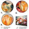 thumbnail image 3 of Designart "Denmark Multicolor Tulip landscapes V" Floral Metal Wall Art, 3 of 5