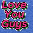 thumbnail image 2 of CafePress - Love You Guys - Cute Infant Baby Football Bodysuit, 2 of 3