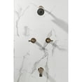 thumbnail image 3 of Kingston Brass KBX8143KNL Convergent Double-Handle Tub and Shower Faucet with Knurled Handle, Antique Brass, 3 of 7