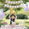 thumbnail image 5 of Butterfly Birthday Party Decorations - Butterfly Happy Birthday Banner, Macaron Balloons, 3D Butterfly Stickers, Cake Topper, Spring Hanging Swirls for Girls Party Garden Birthday Backdrop Supplies, 5 of 7