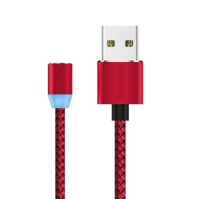 Injueey Cable Micro USB tipo C para para Android 1M de carga rápida Cable USB Cable de teléfono móvil Teléfono y Comunicación Rojo