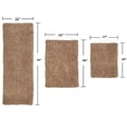 thumbnail image 6 of Home Weavers Fantasia Bath Rug 100% Cotton Non-Slip Bathroom Rug Set Machine Washable Bathroom Rug-17"x24", Bath Rug- 21"x34", Runner- 21"x54", Linen Color 3 Piece Bath Rug set, 6 of 6